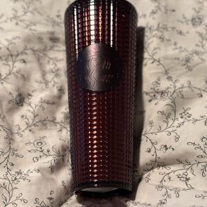 Starbucks Burgundy Textured Tumbler